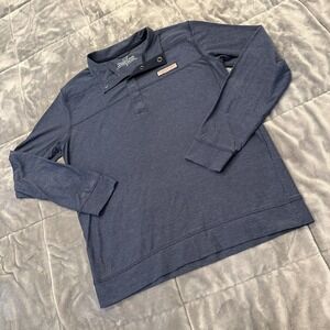 Vineyard Vines Martha's Vineyard Men's Size Small Button Blue Pullover‎ Sweater